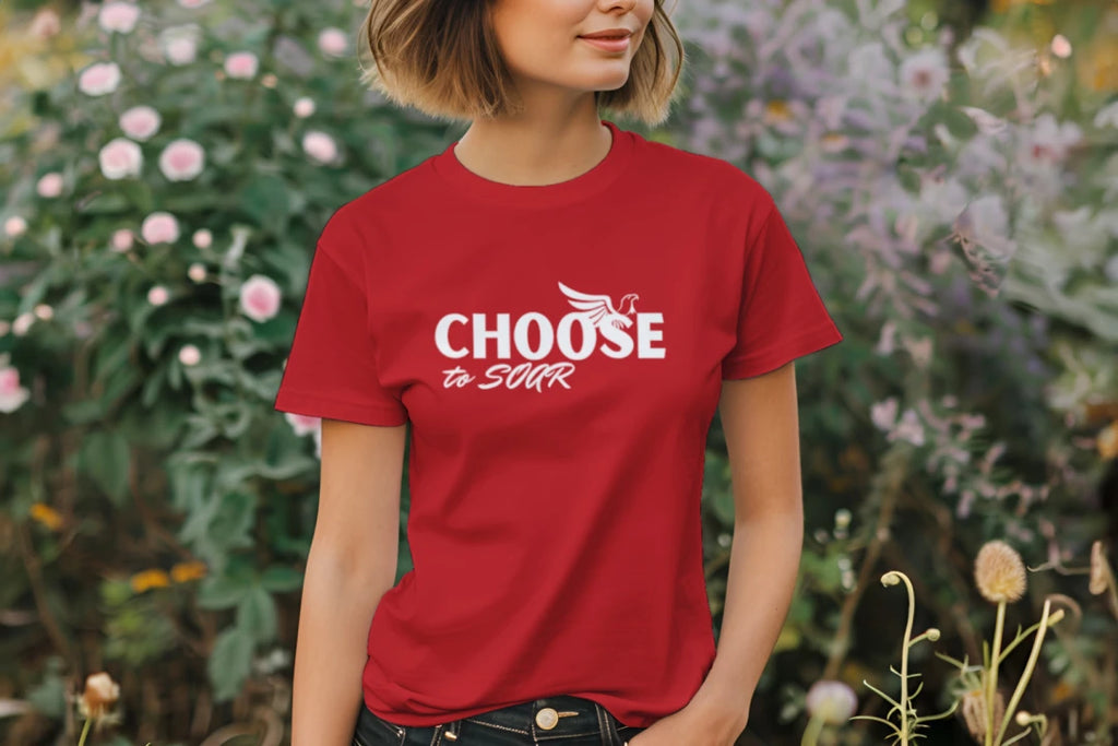 Choose to Soar White - Bella + Canvas 3001CVC Unisex Heather CVC T-Shirt