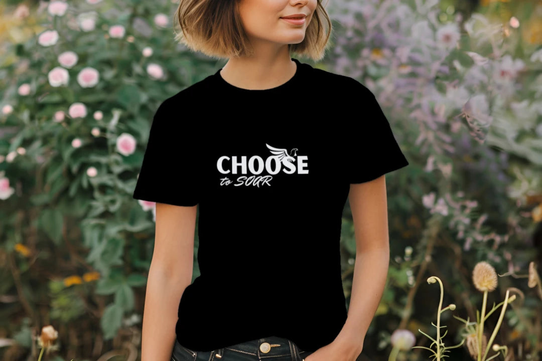 Choose to Soar White - Bella + Canvas 3001CVC Unisex Heather CVC T-Shirt