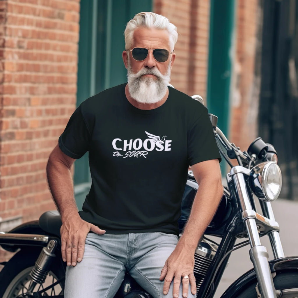 Choose to Soar White - Bella + Canvas 3001CVC Unisex Heather CVC T-Shirt