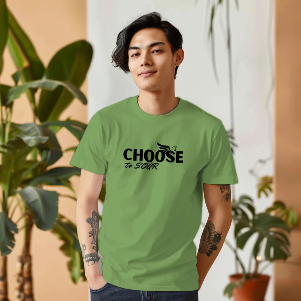 Choose to Soar Black - Bella + Canvas 3001CVC Unisex Heather CVC T-Shirt