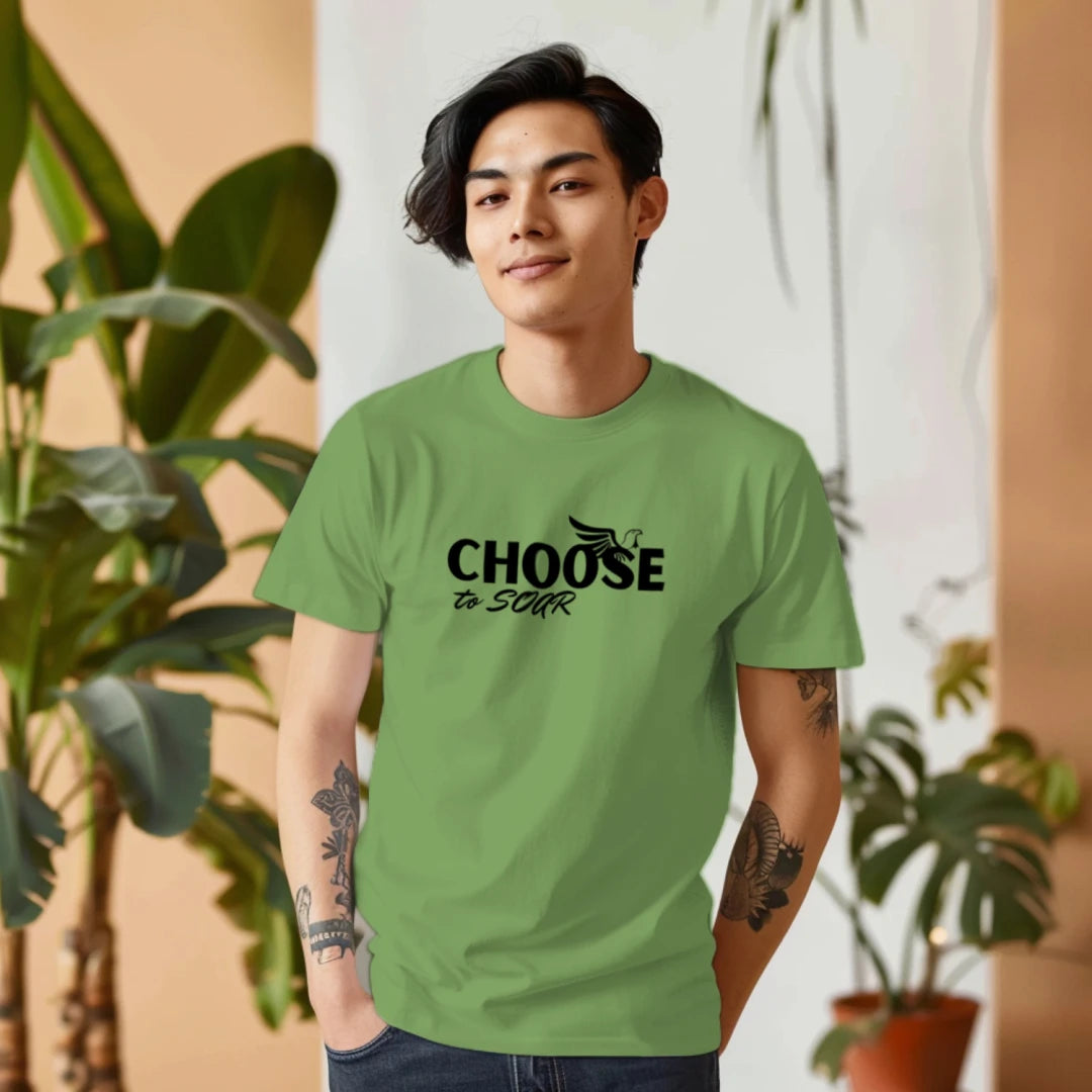 Choose to Soar Black - Bella + Canvas 3001CVC Unisex Heather CVC T-Shirt