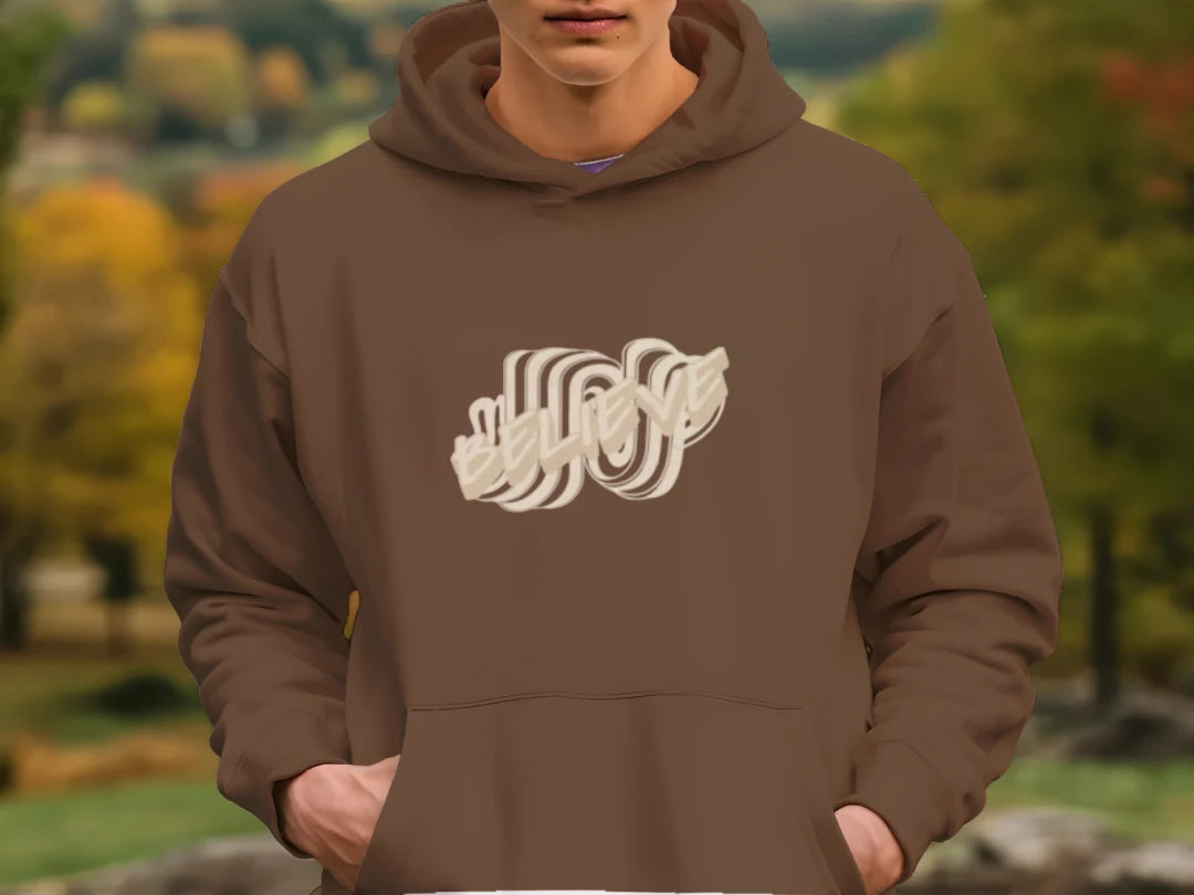 Believe Cream - Bella + Canvas 3719 Unisex Poly-Cotton Fleece Pullover Hoodie